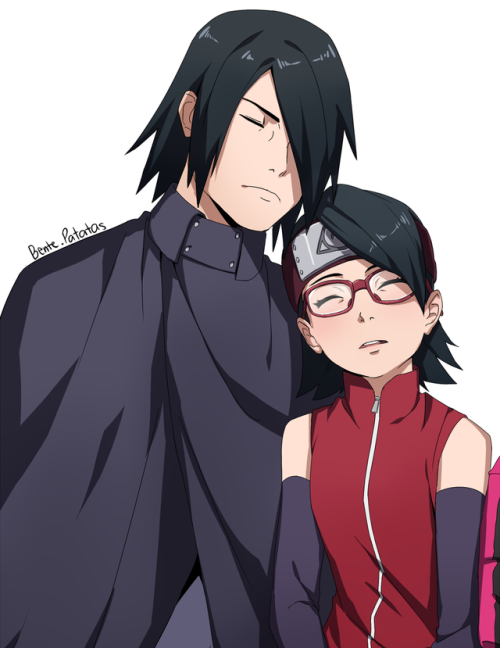 benteja: from Boruto SD! Seeing Sasuke and Naruto with their kids like this is ♥️