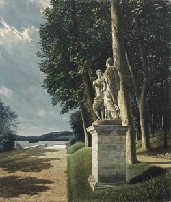 thunderstruck9:Carel Willink (Dutch, 1900-1983), Uitzicht op meer [View over lake], 1952. Oil on canvas, 72 x 60.5 cm.