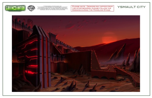 theanimationarchive: Here’s some awesome background designs and concept art for Green Lantern: