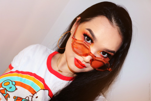 Monochromatic Orange Makeup Look ➵ on LienJae.Com.