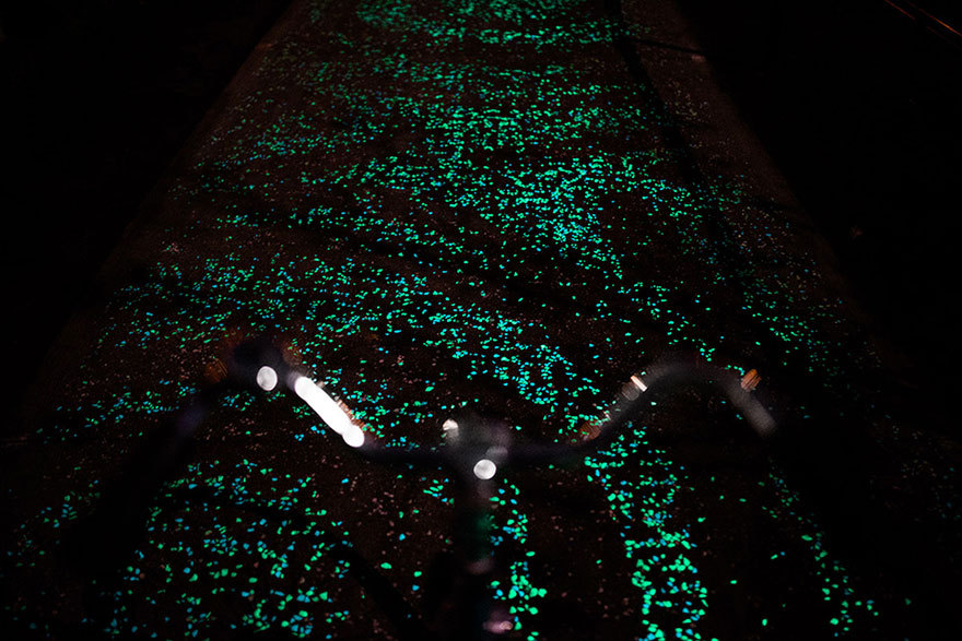 culturenlifestyle: Van Gogh Path by Daan Roosegaarde Van Gogh-Roosegaarde bicycle