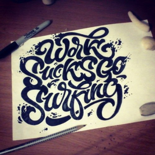 type-lover:  Lettering sketchby Kirill Richert