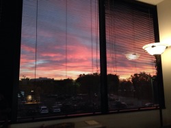 Sunset from my office window.