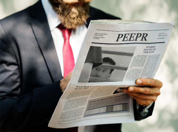 the-barrel:  PEEPR. IS. EVERYWHERE.and he isnt afraid of death 👀👀