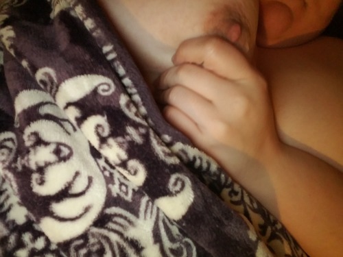 blossombutt90:  I love playing with my boobs. Wish I had someone else to play with them.