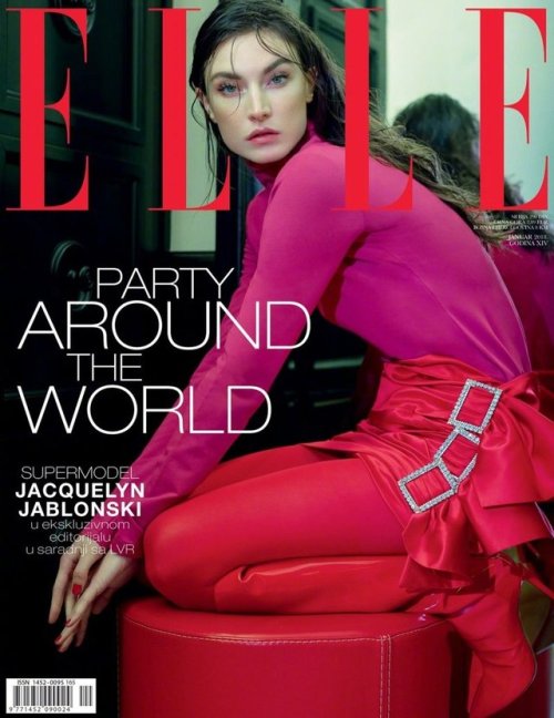 worldwidefashion: ‘PARTY AROUND THE WORLD’ Jacquelyn Jablonski for ELLE Serbia — January 2019. Photo