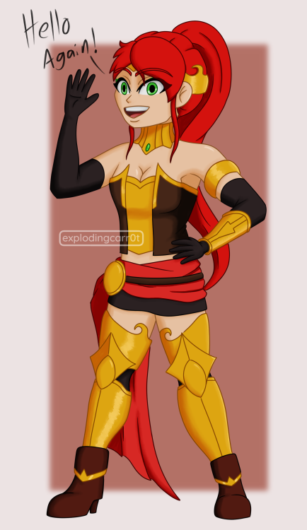 Semi-Chibi Pyrrha I used a new shading method, I’m really happy with how this turned out. I&rs