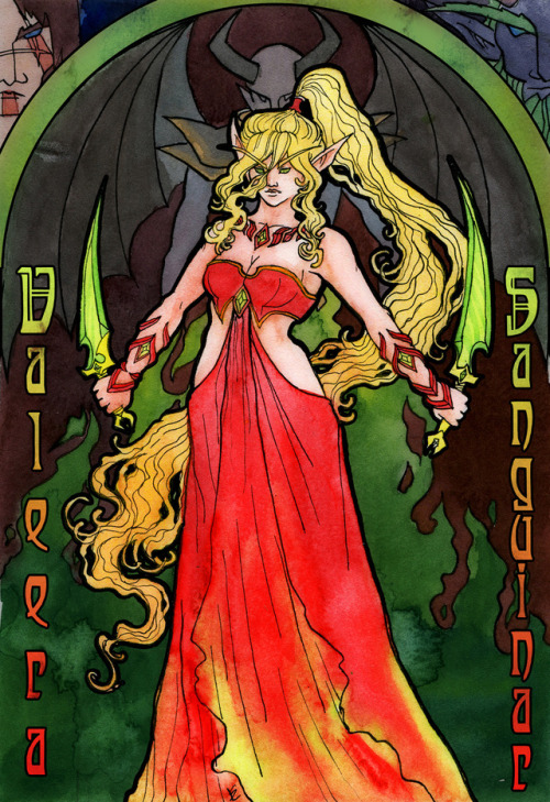 squirtleinwonderland: World of Warcraft - Art Nouveau set   Yogg Saron, Jaina, Tyrande, Chromie, Thalyssra, Valeera, Gelbin and Wrynn family - Tiffin. Anduin and Varian 