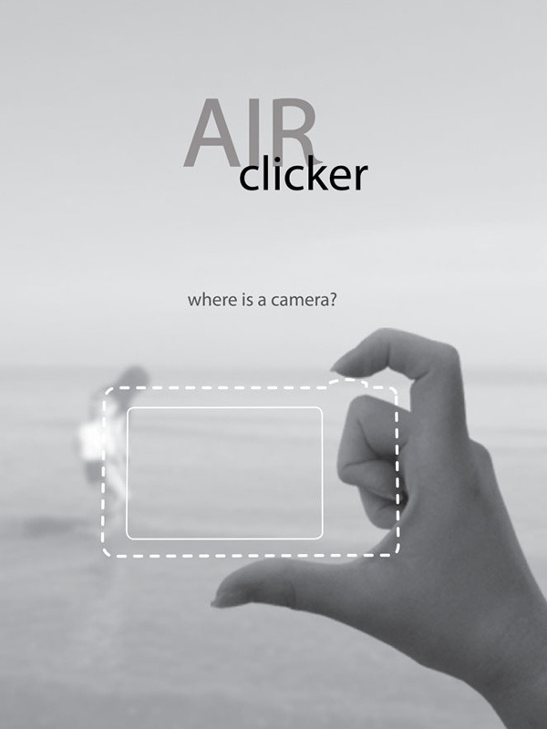 AirClicker - A Bluetooth enabled camera lens and a motion-sensor shutter button