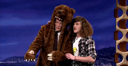fuckyeah-workaholics:  Conan was like, “Nah, Straight Outta Mordor” 