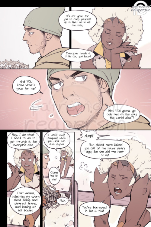 thedirtcrown:The Dirt Crown - Supported by my funders on Patreon <-page 12 - page 13 - page 14-> The Dirt Crown is an original comic project I’m funding through  Patreon. If you wanna see what I can do outside of fanworks then please  consider