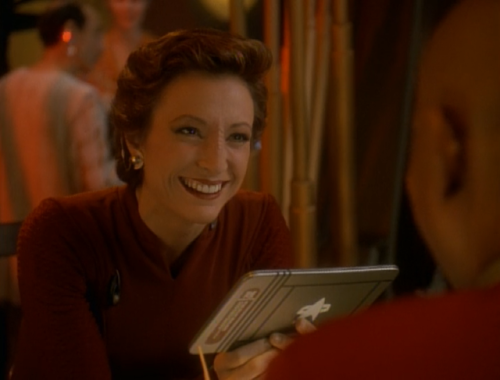 cloaked-romulan-warbird:midshipmank:blessed imagesI really love Kira’s smiles.