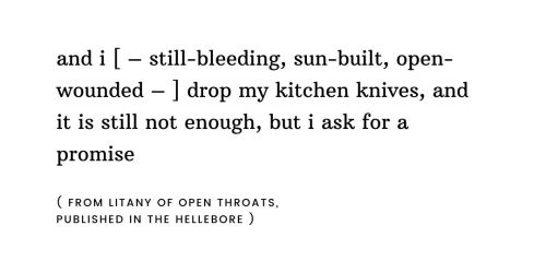 Excerpt From Litany Of Open Throats