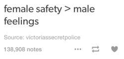 spidergvven:this post was made by a terf. i keep seeing it on my dash and i dont want to give it more notes but i feel like yall would not be reblogging this if u knew so fyi, when op says ‘male feelings’ they mean trans women. they are outright saying