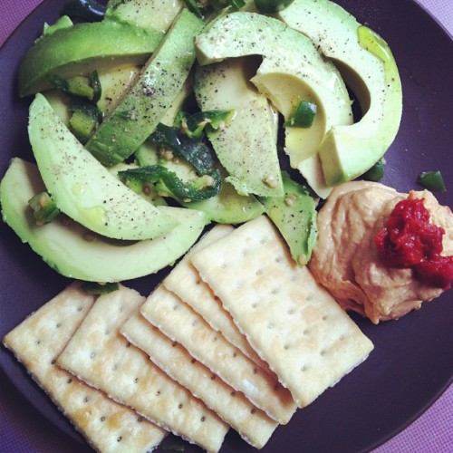 just-hear-me-out:Lunch #avocado #hummus #jalapeño