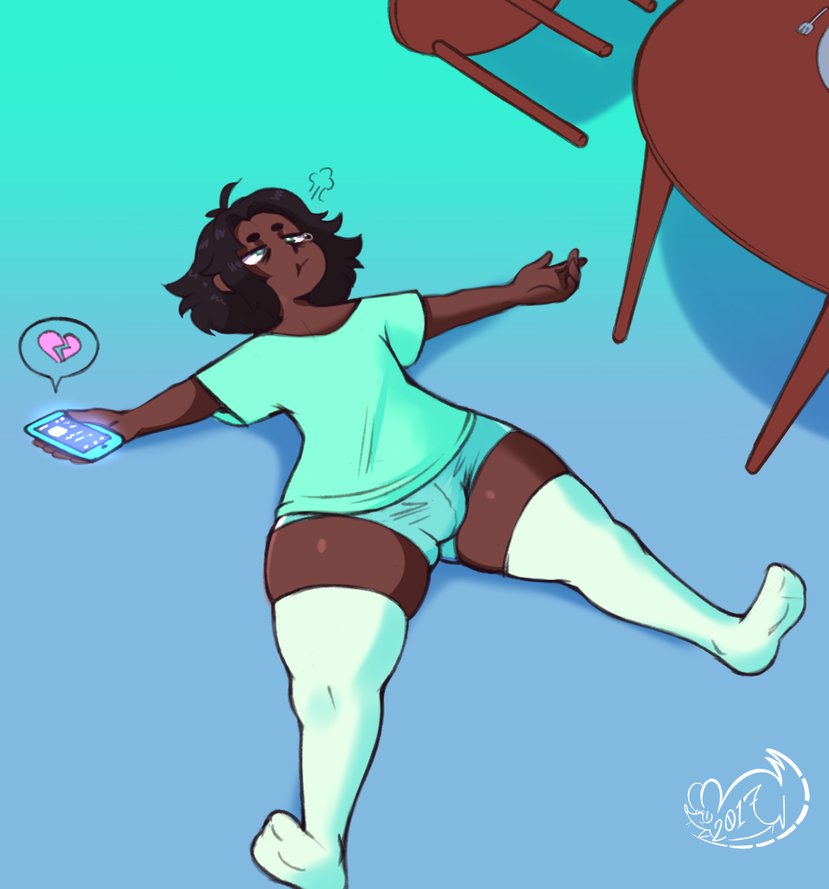 meganemausu:Colored sketch sequence for   @kazu-kuvaramura !!