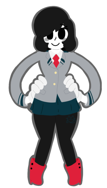 ((Made a My Hero Academia OC&hellip; and I love her&hellip;))Name: HakushiHeight: 6′2″Quirk: Mime - 