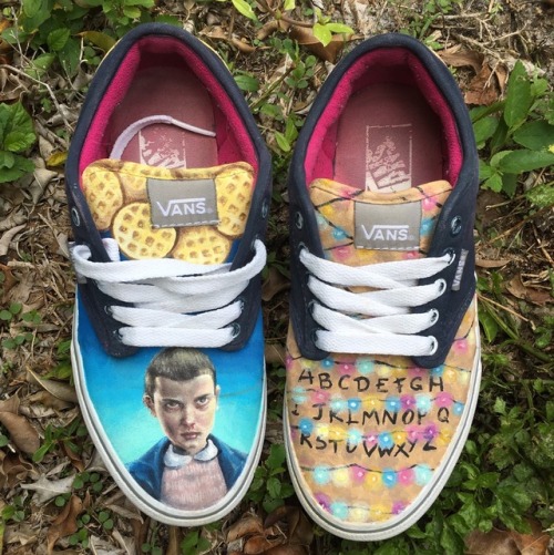 Selling both of my custom hand-painted vans on depop @ greendin. Depop has free shipping till June 1