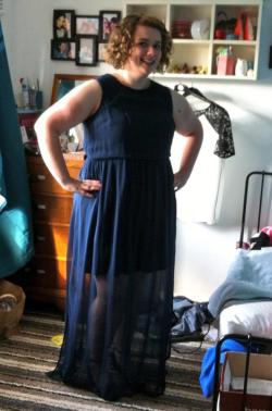 chubby-bunnies:  Hey Bunnies :D I am 20 years old and I am a UK size 20.  This is the first time i have worn a dress and felt good about myself in it and i just wanted to share it with you all!    Your super pretty and you have got great legs, don&rsquo;t