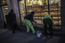 policymic:  Activists cover anti-homeless spikes with cement  According to a Vice report, “a left-wing activist group” called the London Black Revolutionaries (LBR) decided to do some redecorating at a Tesco market on Regent Street, one of the sites