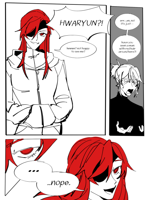 a comic based off the theory that hwaryun is secretly enryu&hellip; i’m really fond of it&