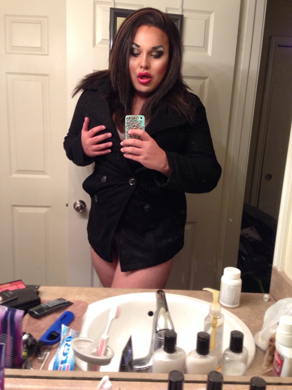 cumguzzlediva:  From boy to girl in about 2 and a half hours. Frankie to Keva Zorka.