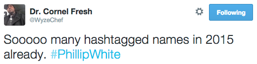 revolutionarykoolaid:Every 28 Hours (4/1/2015): Phillip White has become the 290th