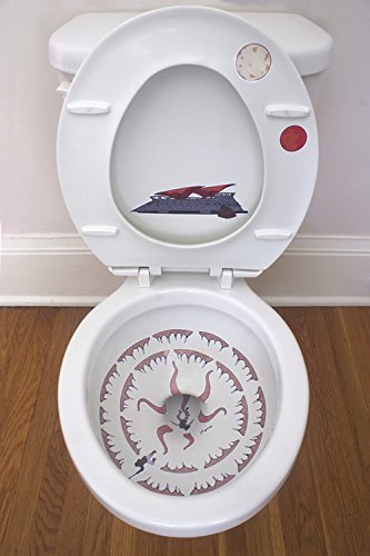 tat2world:  See?  NERDATORIUM!  NERD XP LEVEL:  Boba Fett in a Toilet Sarlacc’s Mouth!   That’s right.  You don’t come to the NERDATORIUM! , and ya don’t get  first dibbs on the Sarlacc in Your Toilet” decal set. They are currently Unavailable,