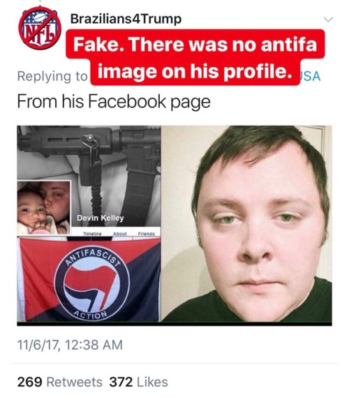 Fake news about the Texas church shooting is spreading across social mediaFake images of his Faceboo