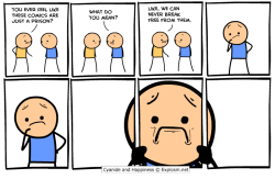 explosm:By Dave McElfatrick. Life is hard…