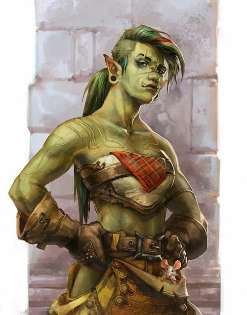 teradoration:Gorgeous ork gal by Joanna Wolska