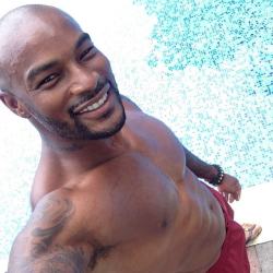 Tyson Beckford half naked