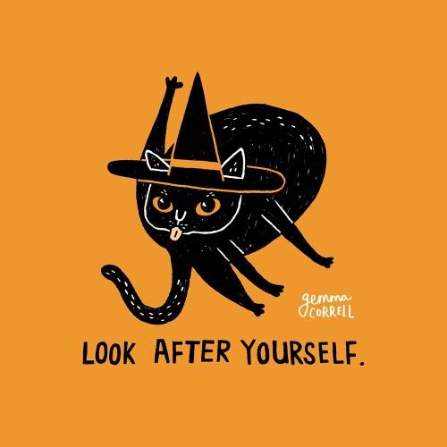 “Look After Yourself (Halloween Edition)” by gemma correll on INPRNT