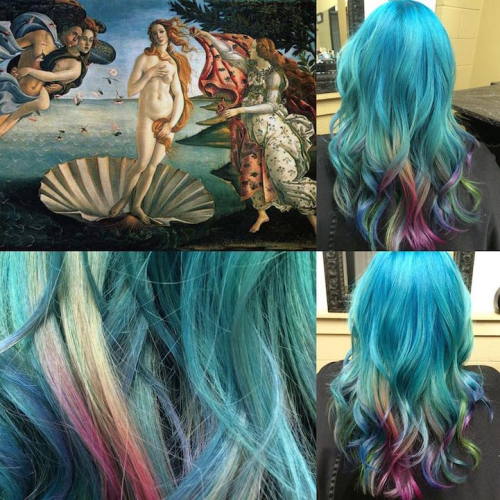 Hairstylist Creates Hair Dyeing Masterpieces Inspired By Classic Fine Art Paintings