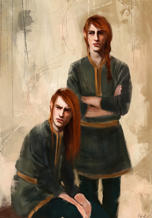 fuckyeahlotrelves:wisesnail:Feanor and his sons master post! &lt;3They’re all speed painti