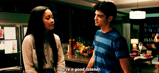 yasmin-khan:  Peter and Lara Jean + saying “I love you” without actually saying