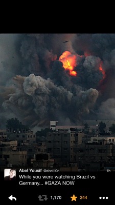 blackpanther6:  senjukannon:  dangerbabegang:  thecrustychicano:   GAZA UNDER ATTACK NOW.  192 notes?  important world update: Gaza + Palestine are under attack by Israel, death toll currently at 27 :( This has been a long and destructive period between