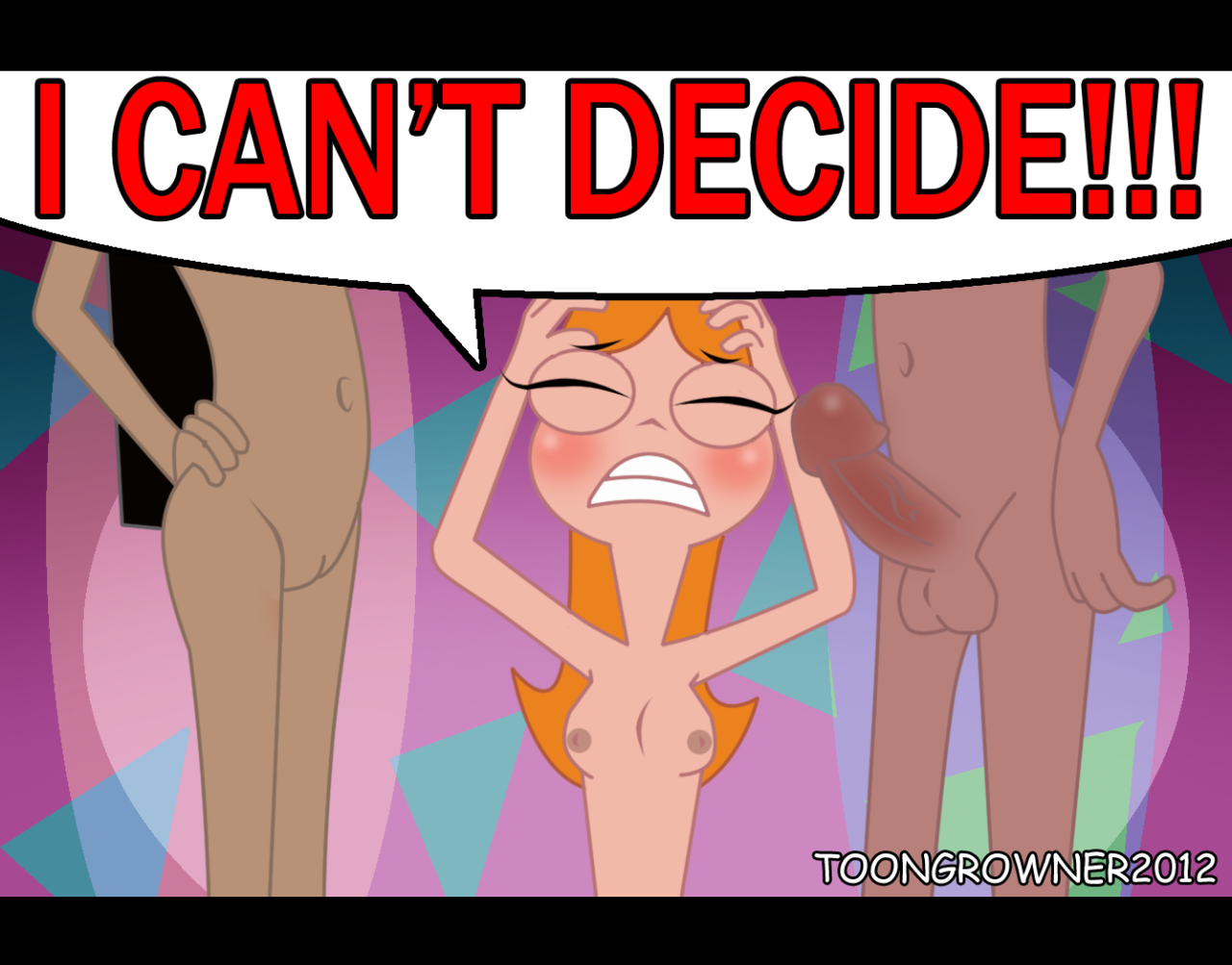 nsfw-lesbian-cartoons:  Can you help Candace decide?  