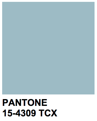 colors — Pantone 15-4309 TCX Sterling Blue