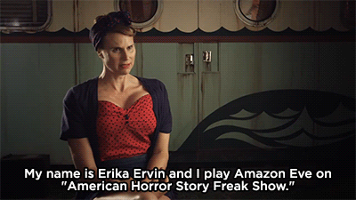 huffingtonpost:  Transgender Actress Erika Ervin On Her ‘American Horror Story: Freak Show’ Role We couldn’t be more thrilled for “American Horror Story: Freak Show” to kick off for numerous reasons, and learning that the hit FX franchise will