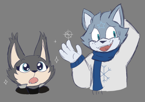 rendoesthedoodle: doodle dump of mine and @tinysketchii‘s sonic oc’s! Ashe (darker gray cat) and Sag
