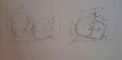 A Bunch Of Doodles Of Bing And Larry The One On The Left Is For @umbrellarts Cause I Love Their Au So
