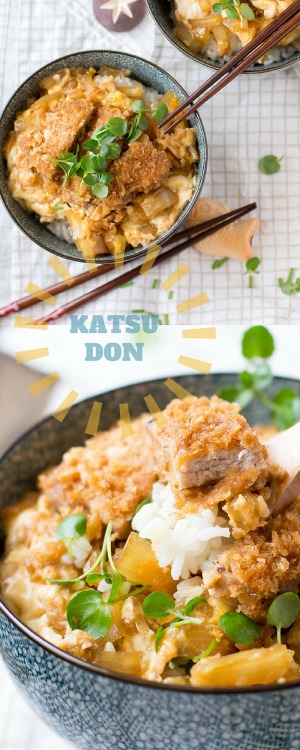 craving-nomz:Katsudon: Fried Pork Rice Bowl