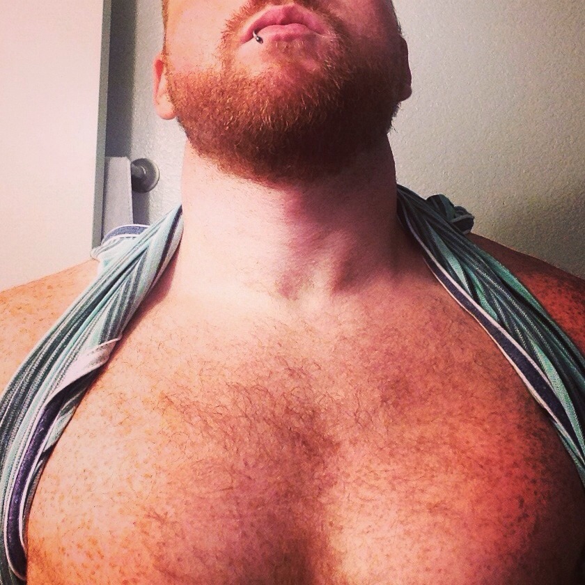 thegingerium:  cranky-t:  dirtayeginge:  Having a little chest love this morning.