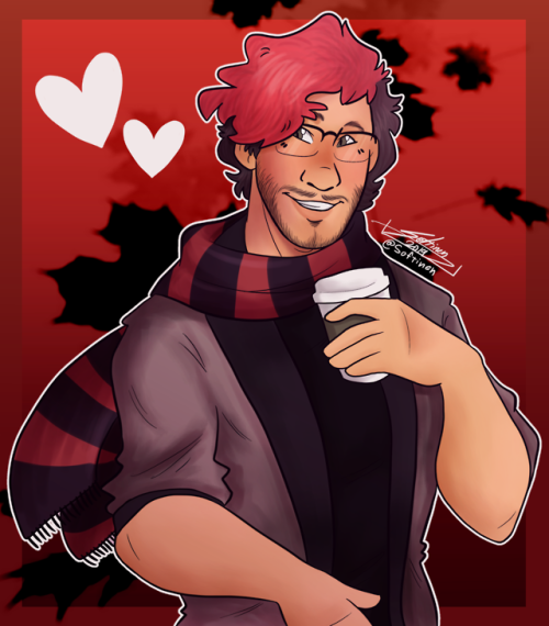 softinen:Fall weather Marks red hair always reminds me of Fall and Christmas so I decided to draw th