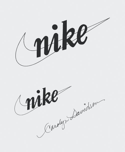 Chic is.. Branding development by Carolyn Davidson, 1970s. All images: © Nike, Inc.