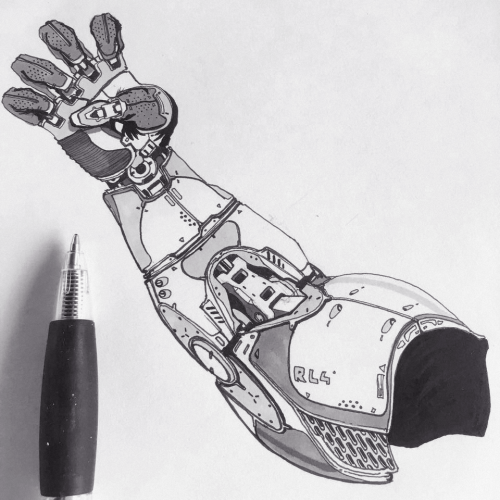 edonguraziu:Here are a couple of sketches I did over the past months. Bionic Arms and robotics. ~ ED