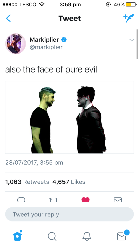 The Quickest Way To Get A Fandom Going Absolutely Crazy... @therealjacksepticeye @markiplier Nice Work