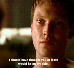 ducavalentinos:Octavia: Mother sends her love.Octavian: Does she?Octavia: She does. She would have c