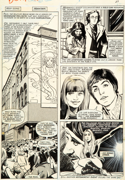 Marvel Super Special #4: The Beatles Story Part TWO By George Perez And Klaus Janson